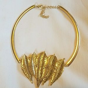 Gold necklace and silver necklaces